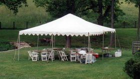 Rent a tent for an outdoor summer event