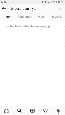 Hashtags on Instagram, #BridesDream_NYC