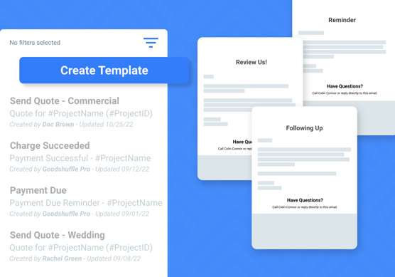 Message Center - Create Templates – Blank