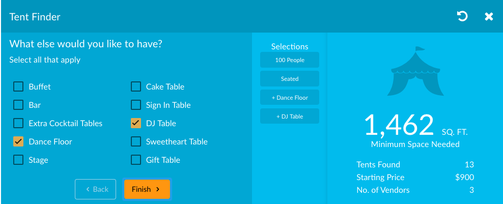 2024: What Size Tent Do I Need + Tent Size Calculator - Reventals Event  Rentals